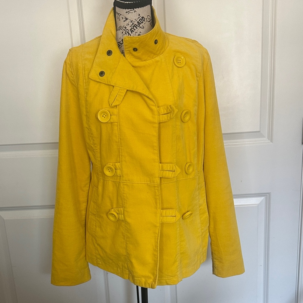 Mossimo Supply Co. Bright Yellow Women's Pea Coat